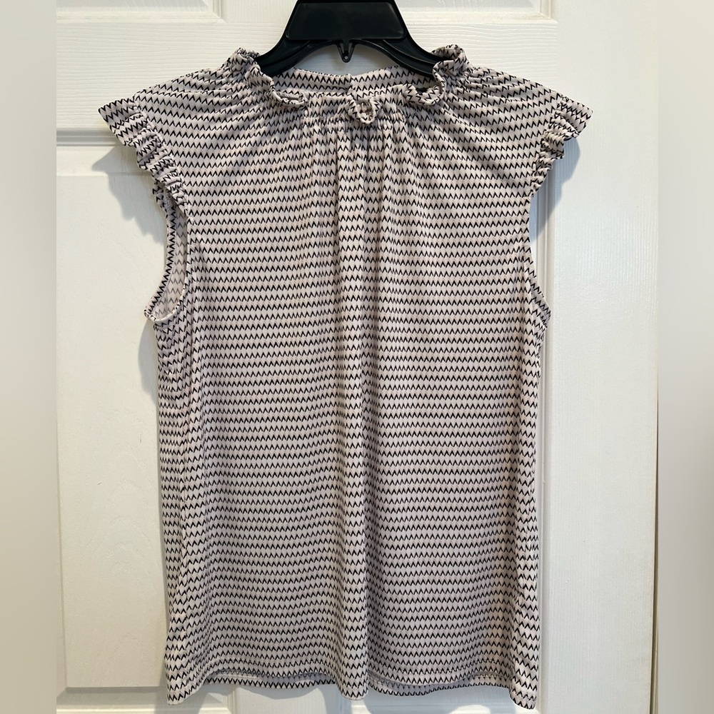 Adrianna Papell Women's Ruffle Mock Neck Tank